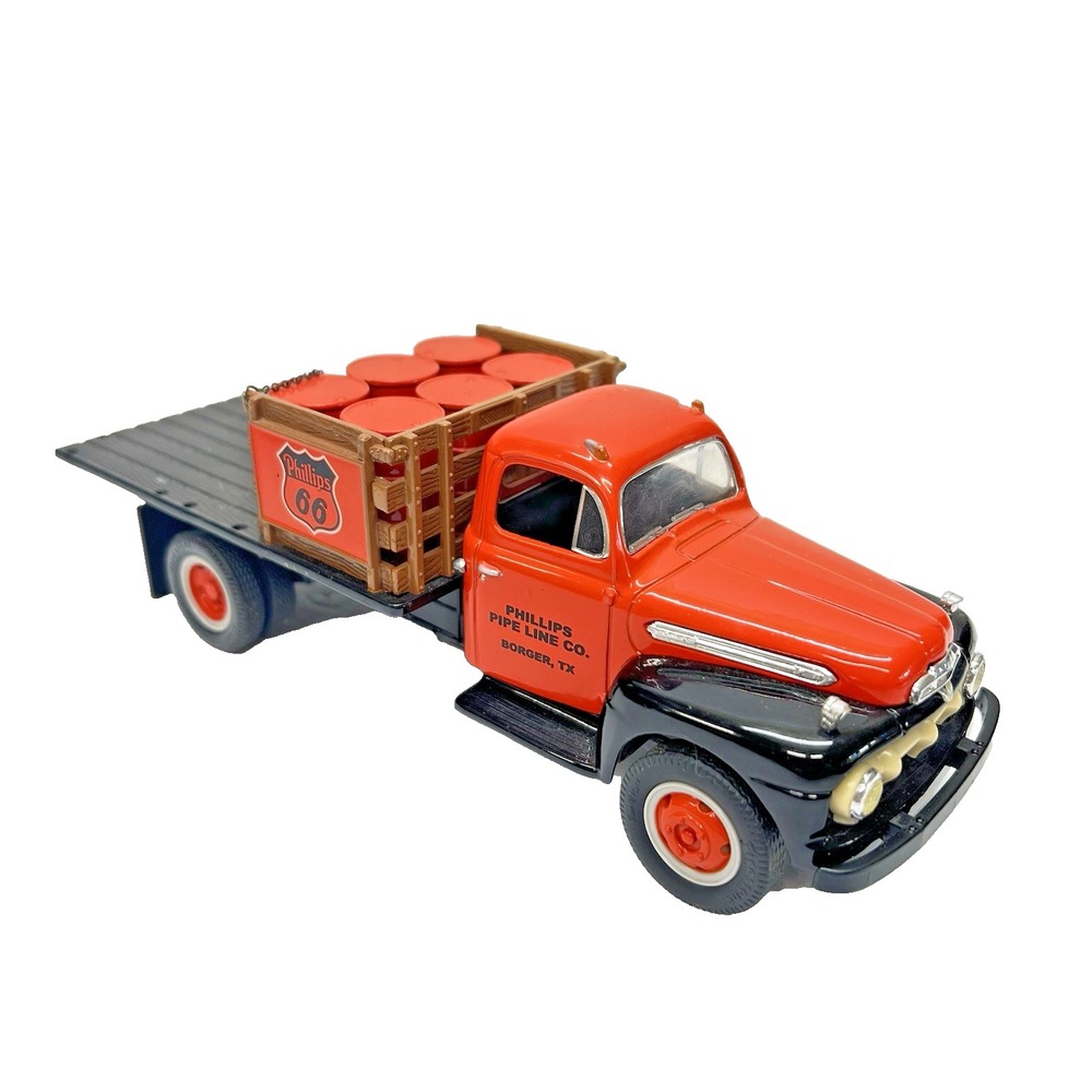 First Gear‎ 1951 Ford F-7 Flatbed Truck Phillips 66 Pipe Line Co Borger TX 1:34